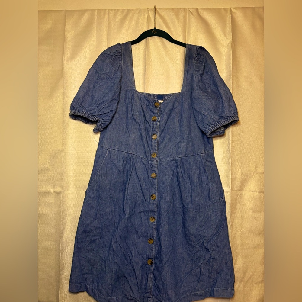 Old Navy Blue Button-Front Dress